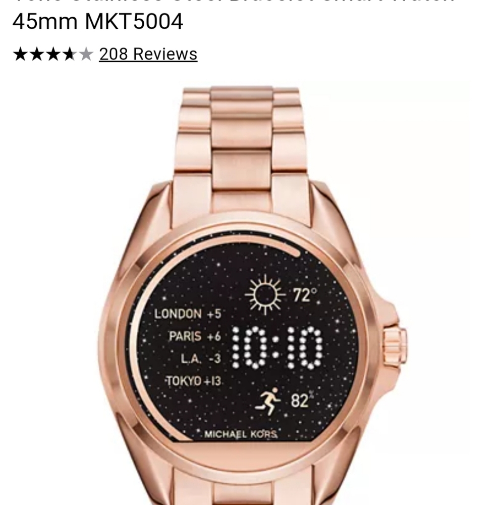 Michael Kors Access Bradshaw Smartwatch Rose Gold